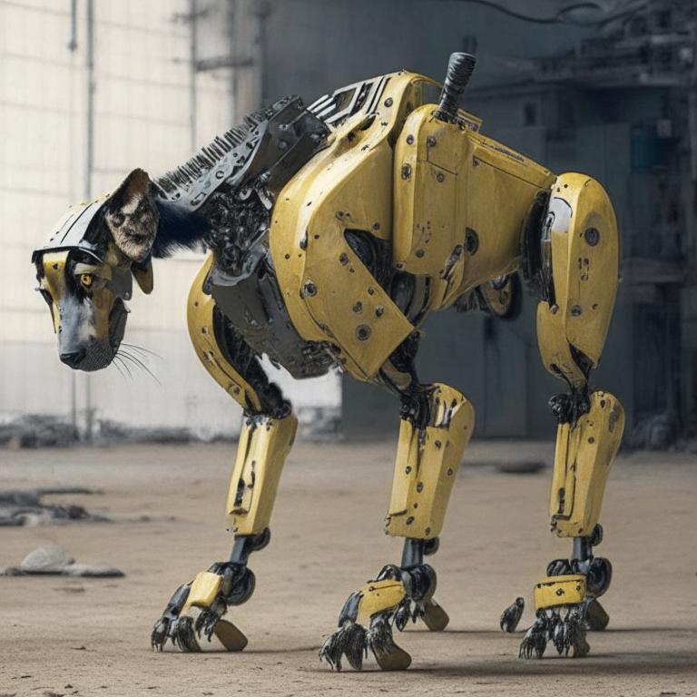 Роботов-собак Boston Dynamics научили разговаривать. Фото: Kandinsky 2.1